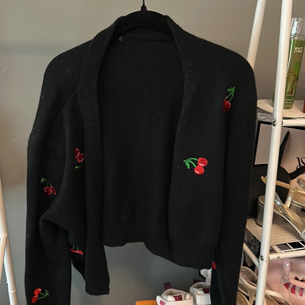 Shein Cherry Sweater